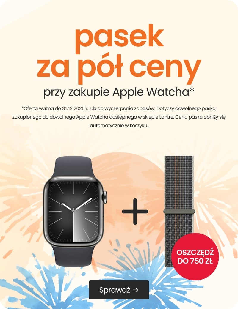pasek za pół ceny przy zakupie Apple Watcha