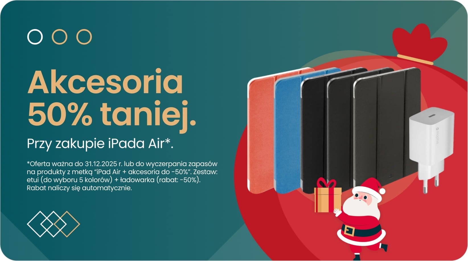 Akcesoria 50% taniej przy zakupie iPada Air