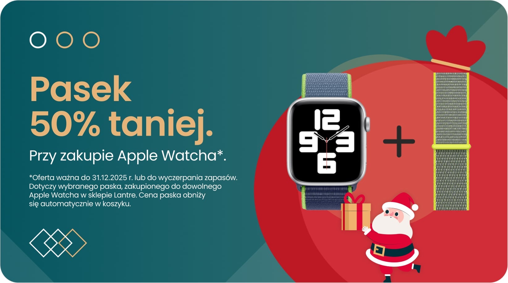 Pasek 50% taniej przy zakupie Apple Watcha
