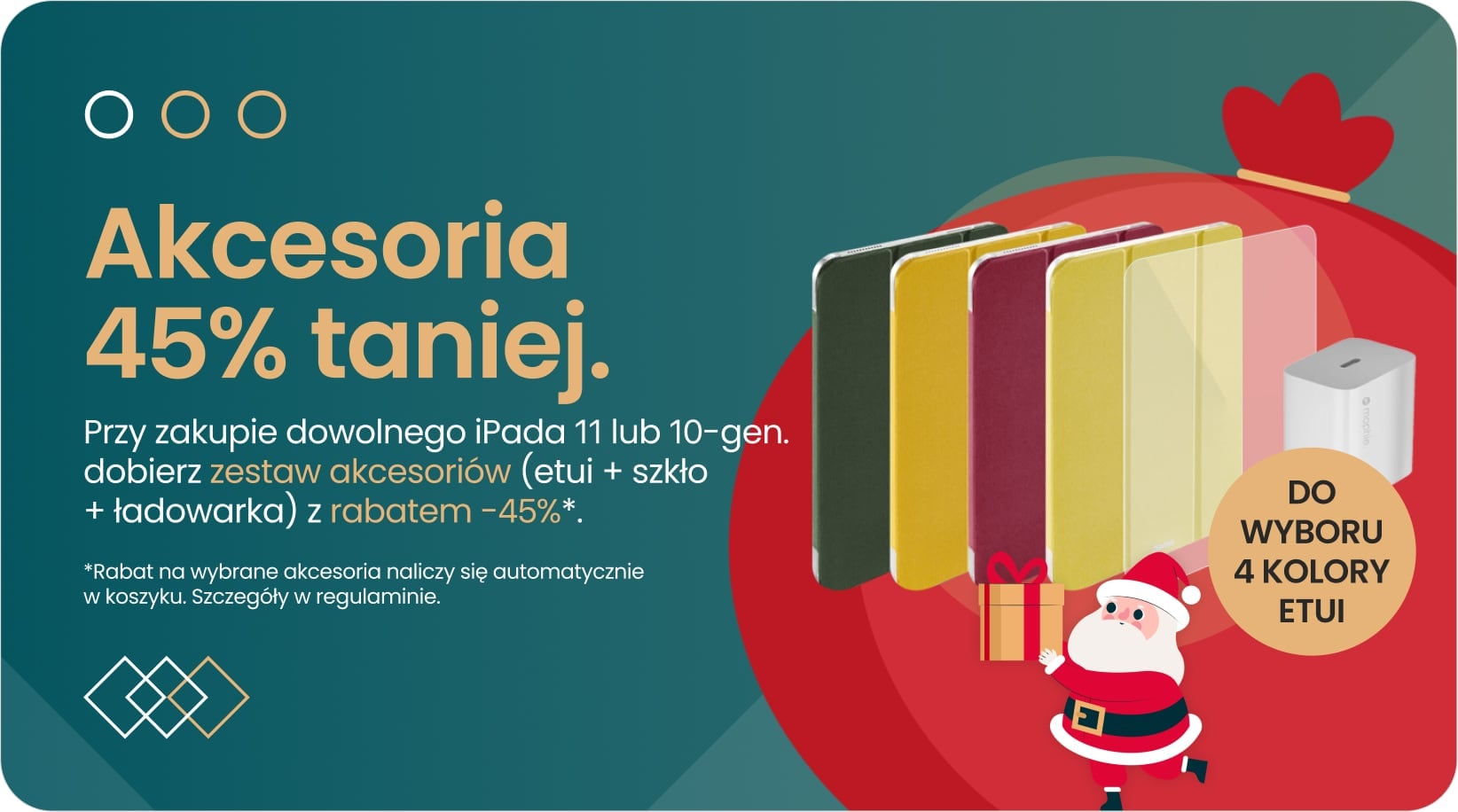 Akcesoria 45% taniej przy zakupie iPada 11 lub 10-gen.