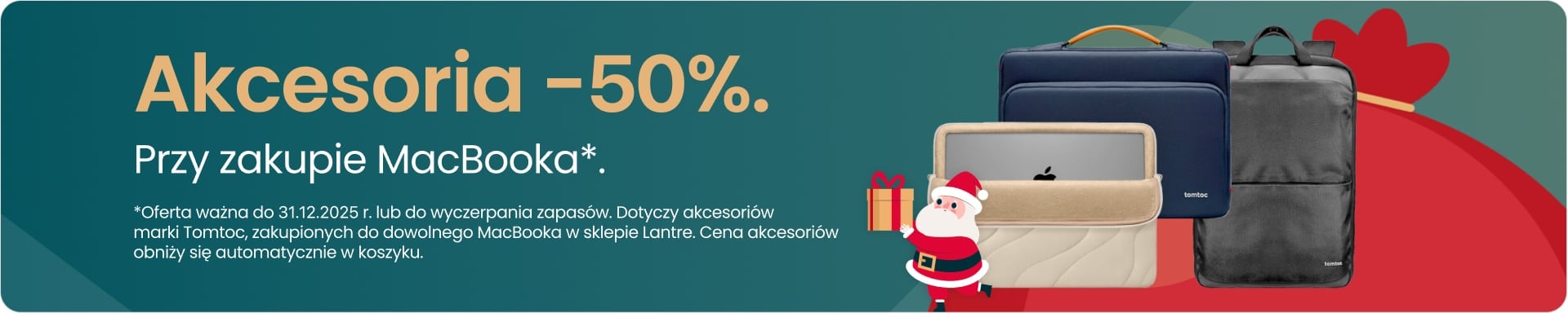Akcesoria 50% taniej przy zakupie MacBooka