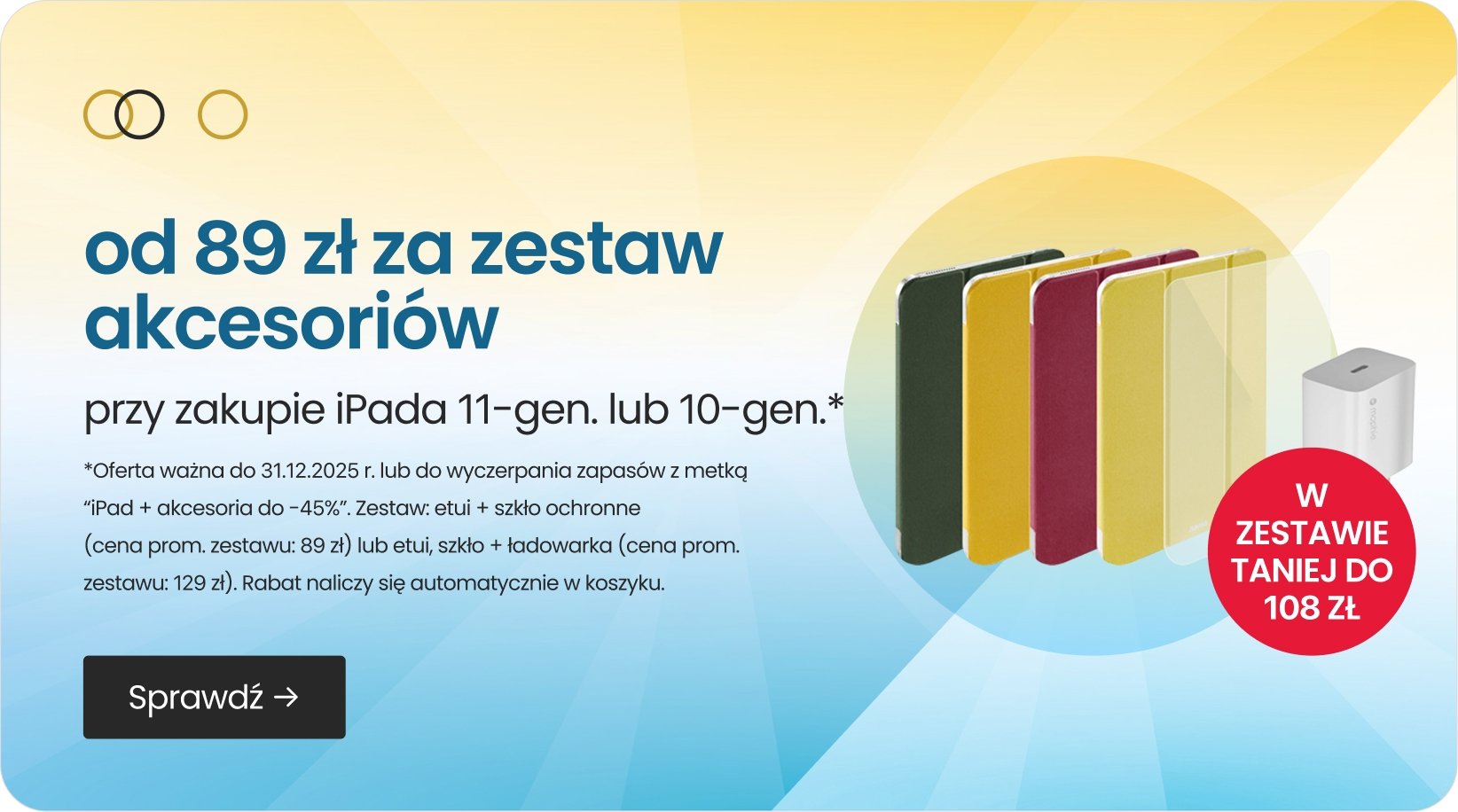od 89 zł za zestaw akcesoriów