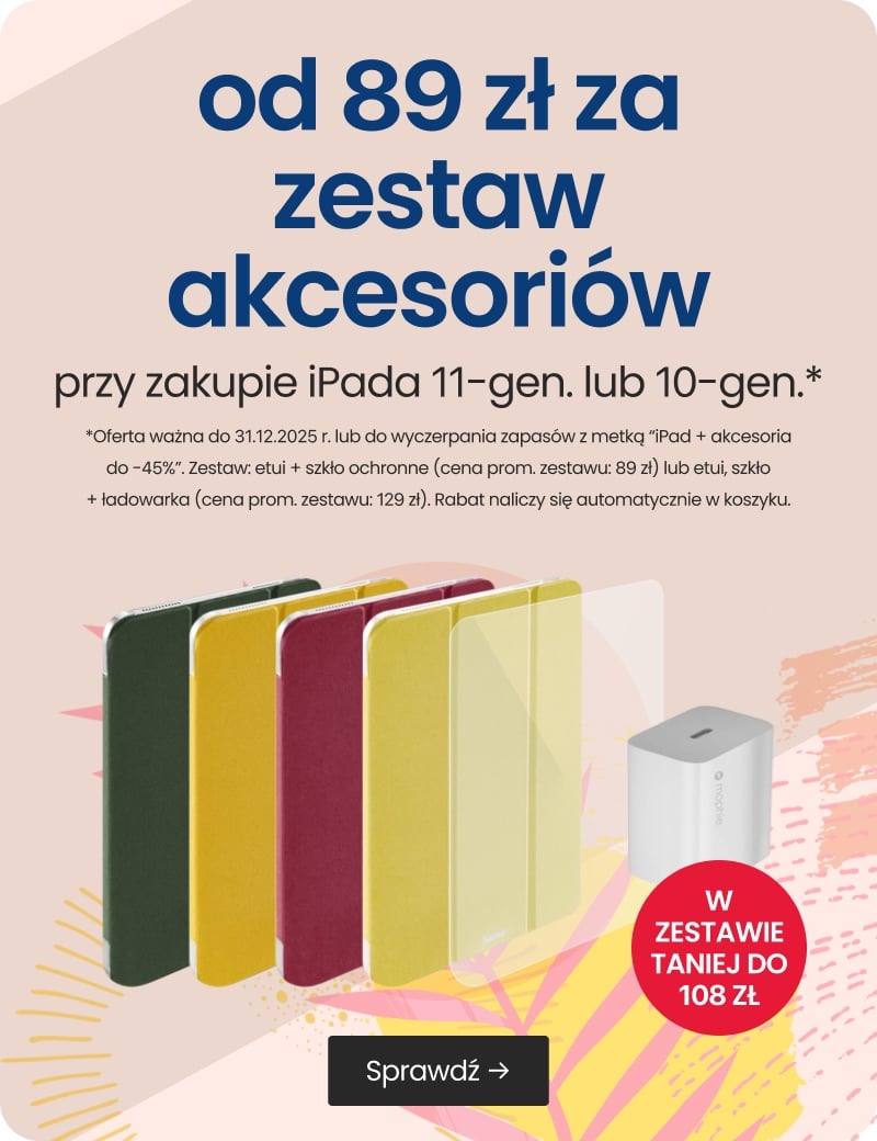 od 89 zł za zestaw akcesoriów