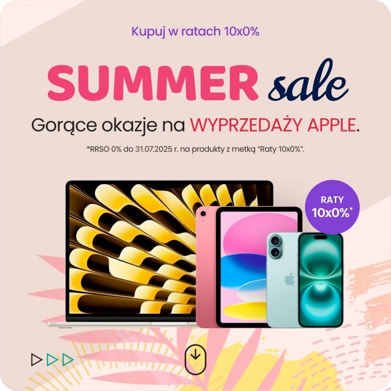 Summer Sale – gorące okazje na WYPRZEDAŻY APPLE Summer Sale – gorące okazje na WYPRZEDAŻY APPLE