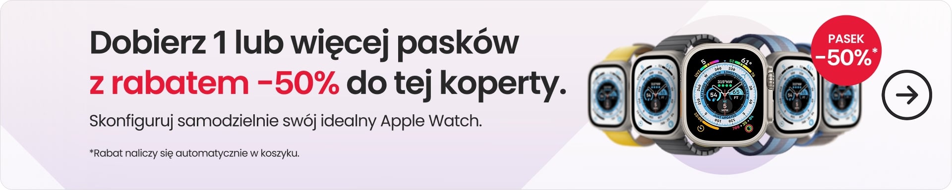 Dobierz jeden lub więcej pasków z rabatem -50% do tej koperty. Kliknij, aby dowiedzieć się więcej.