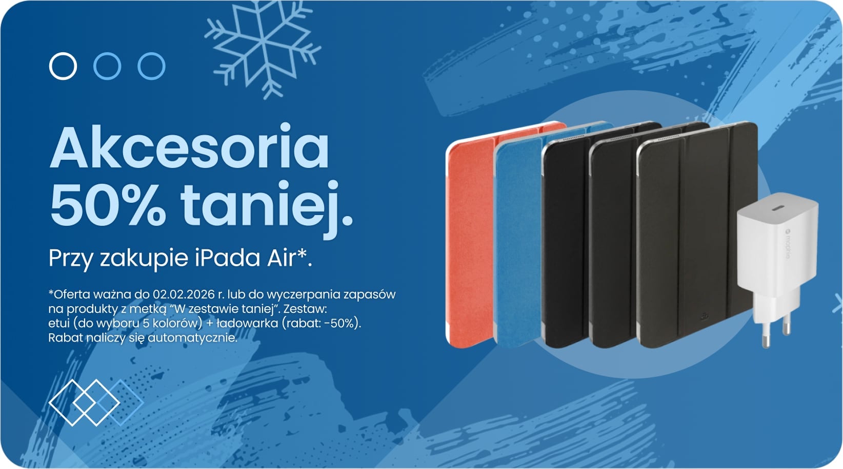 Akcesoria 50% taniej przy zakupie iPada Air