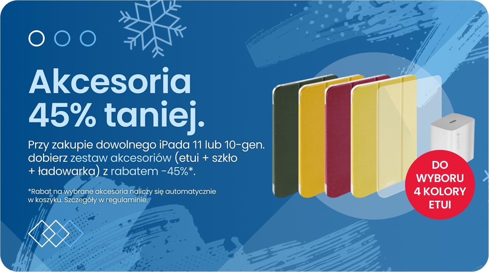 Akcesoria 45% taniej przy zakupie iPada 11 lub 10-gen.