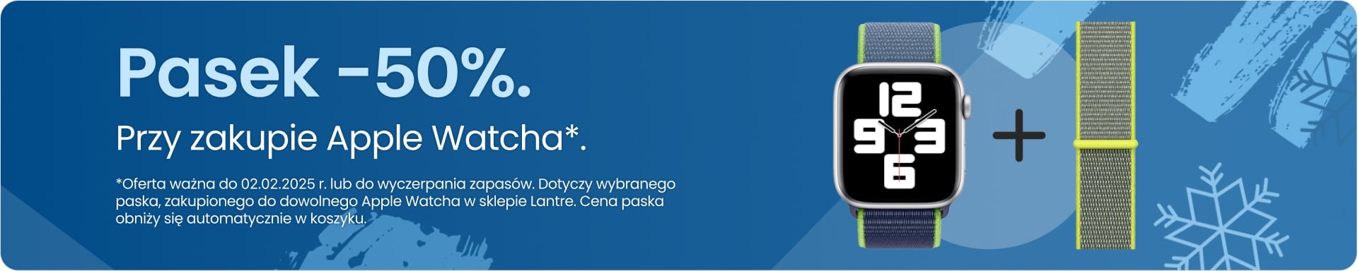 Pasek 50% taniej przy zakupie Apple Watcha