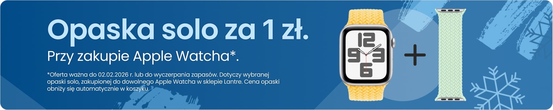 Opaska solo za 1 zł przy zakupie Apple Watcha