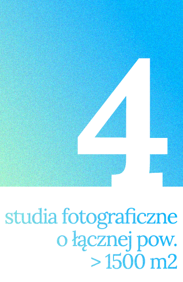 4 studia fotograficzne o łącznej powierzchni ponad 1500 m2