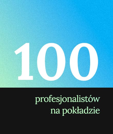 100 profesjonalistów na pokładzie