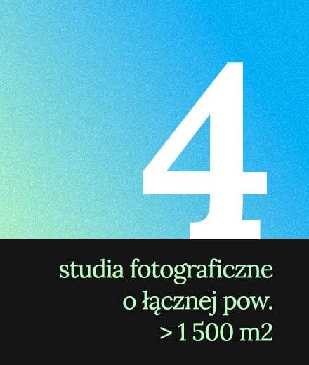 4 studia fotograficzne o łącznej pow. > 1 500 m2