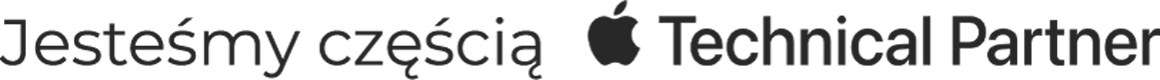 Jesteśmy częścią Apple Technical Partner Jesteśmy częścią Apple Technical Partner