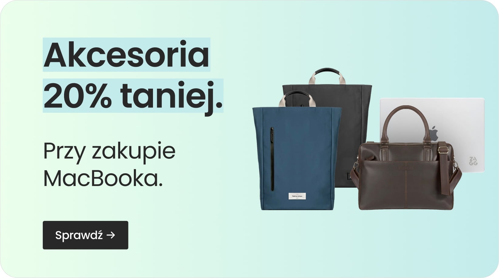 Akcesoria 20% taniej przy zakupie MacBooka Akcesoria 20% taniej przy zakupie MacBooka