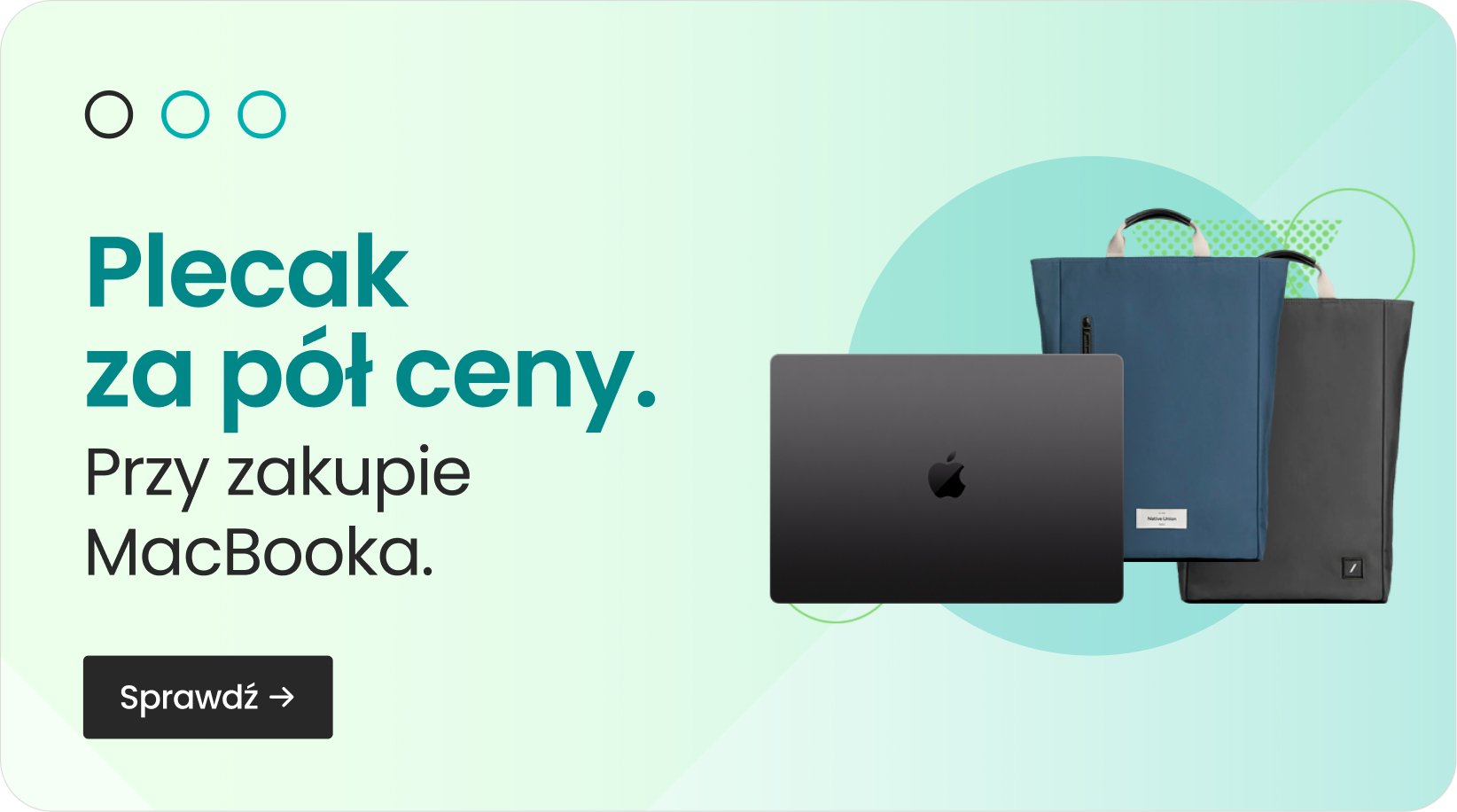 Plecak za pół ceny przy zakupie MacBooka