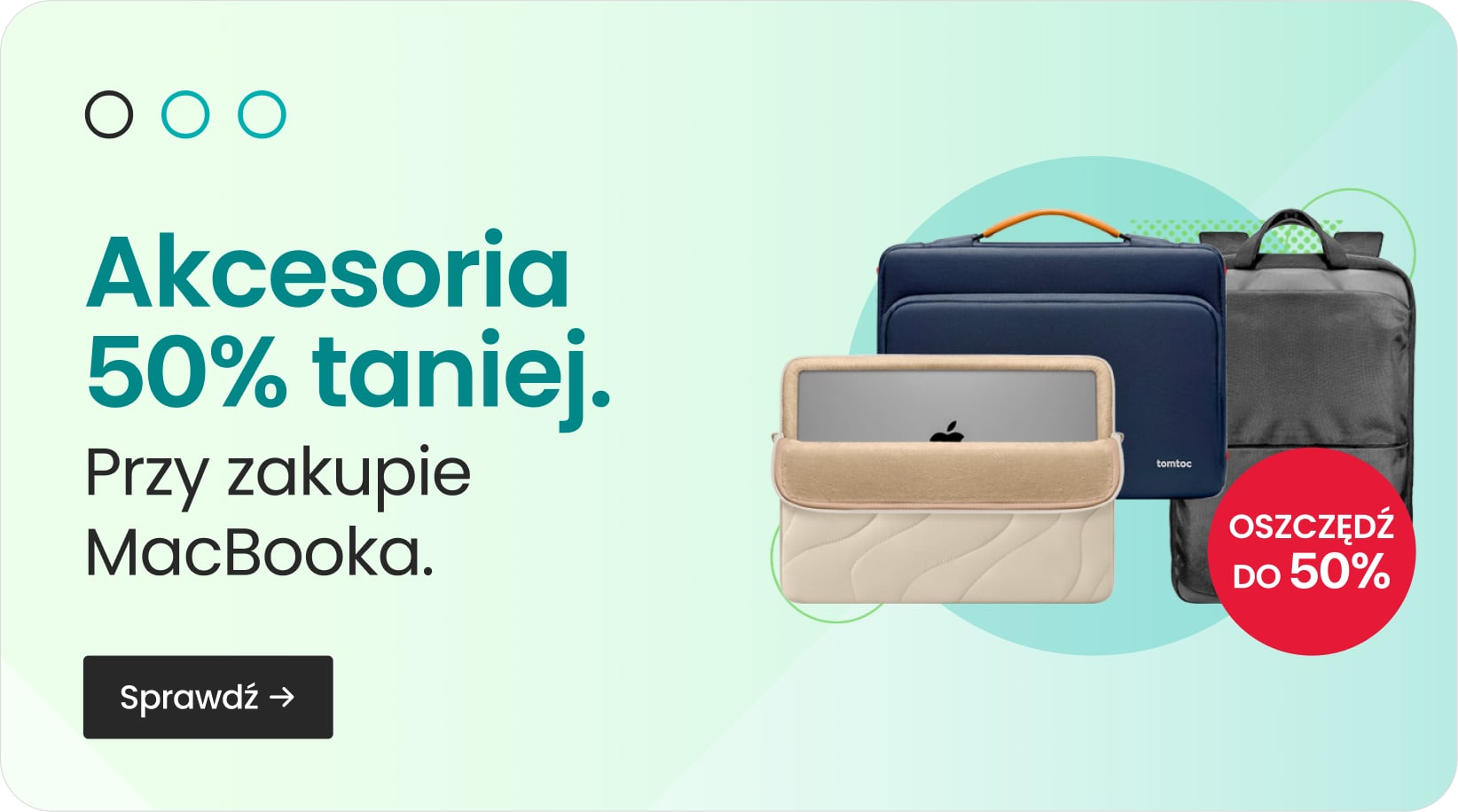 Akcesoria 50% taniej przy zakupie MacBooka