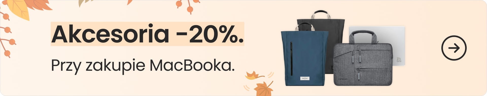 Akcesoria 20% taniej przy zakupie MacBooka