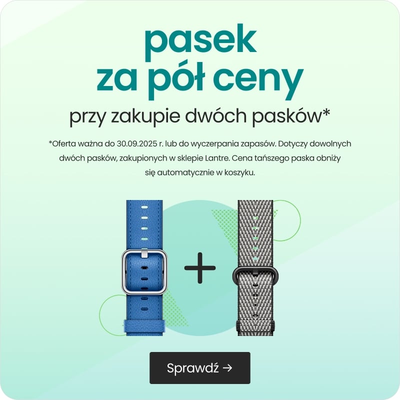 pasek za pół ceny przy zakupie dwóch pasków