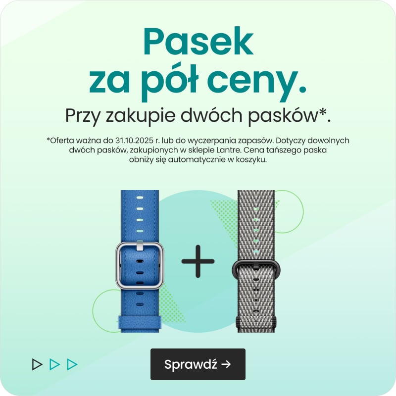 Pasek za pół ceny przy zakupie dwóch pasków