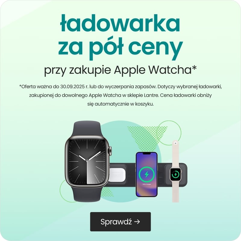 ładowarka za pół ceny przy zakupie Apple Watcha