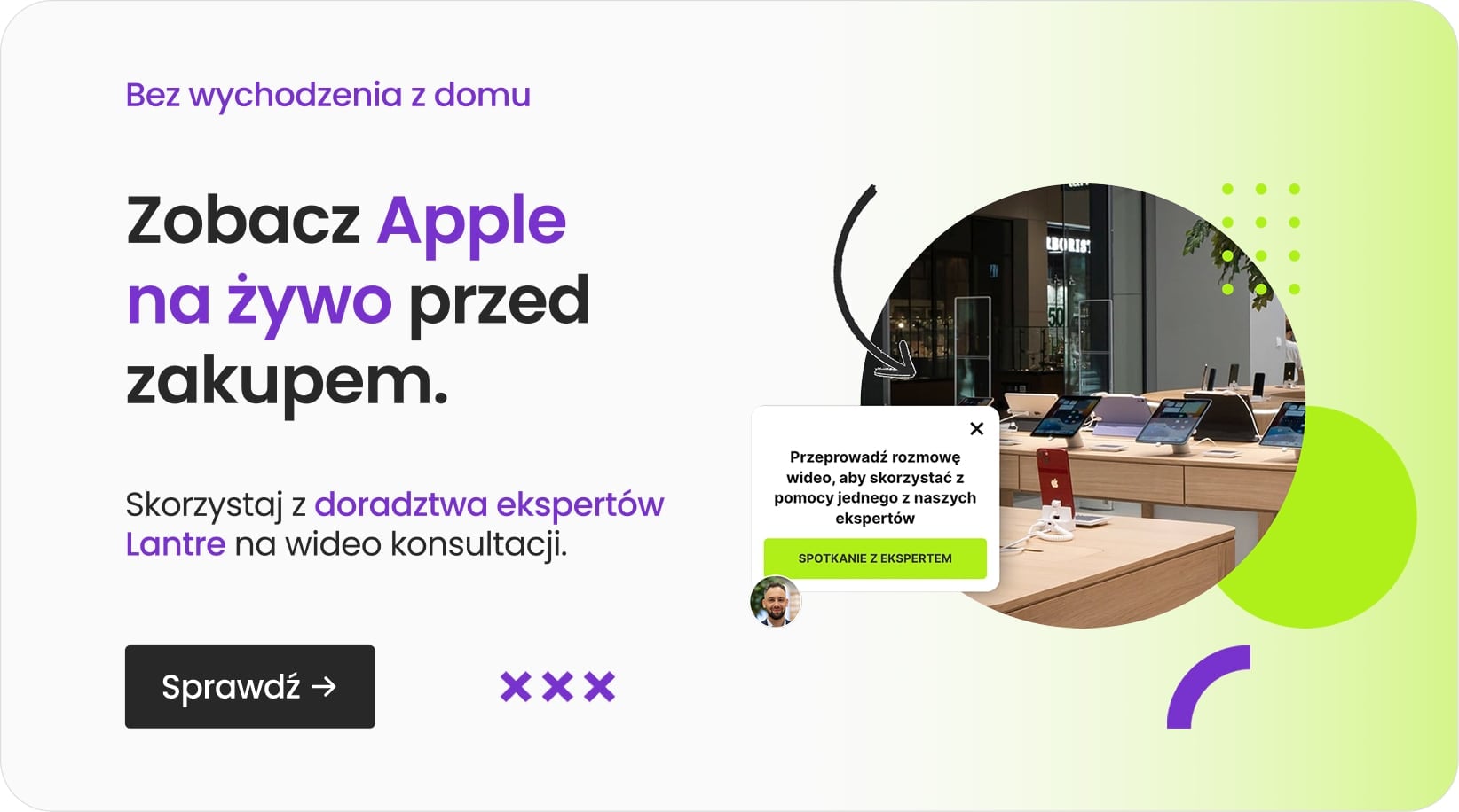 Zobacz Apple na żywo przed zakupem