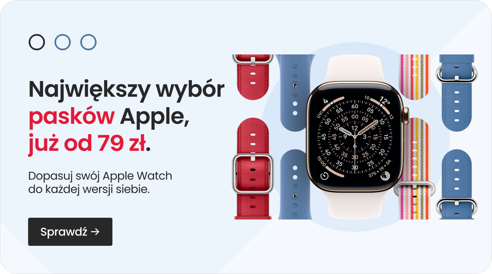 Największy wyb&oacute;r pask&oacute;w Apple, już od 79 zł