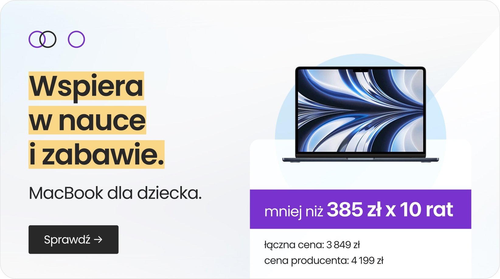 Wspiera w nauce i zabawie – MacBook Air