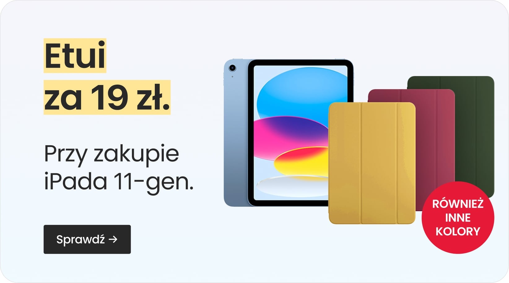 Etui za 19 zł przy zakupie iPada 11-gen.