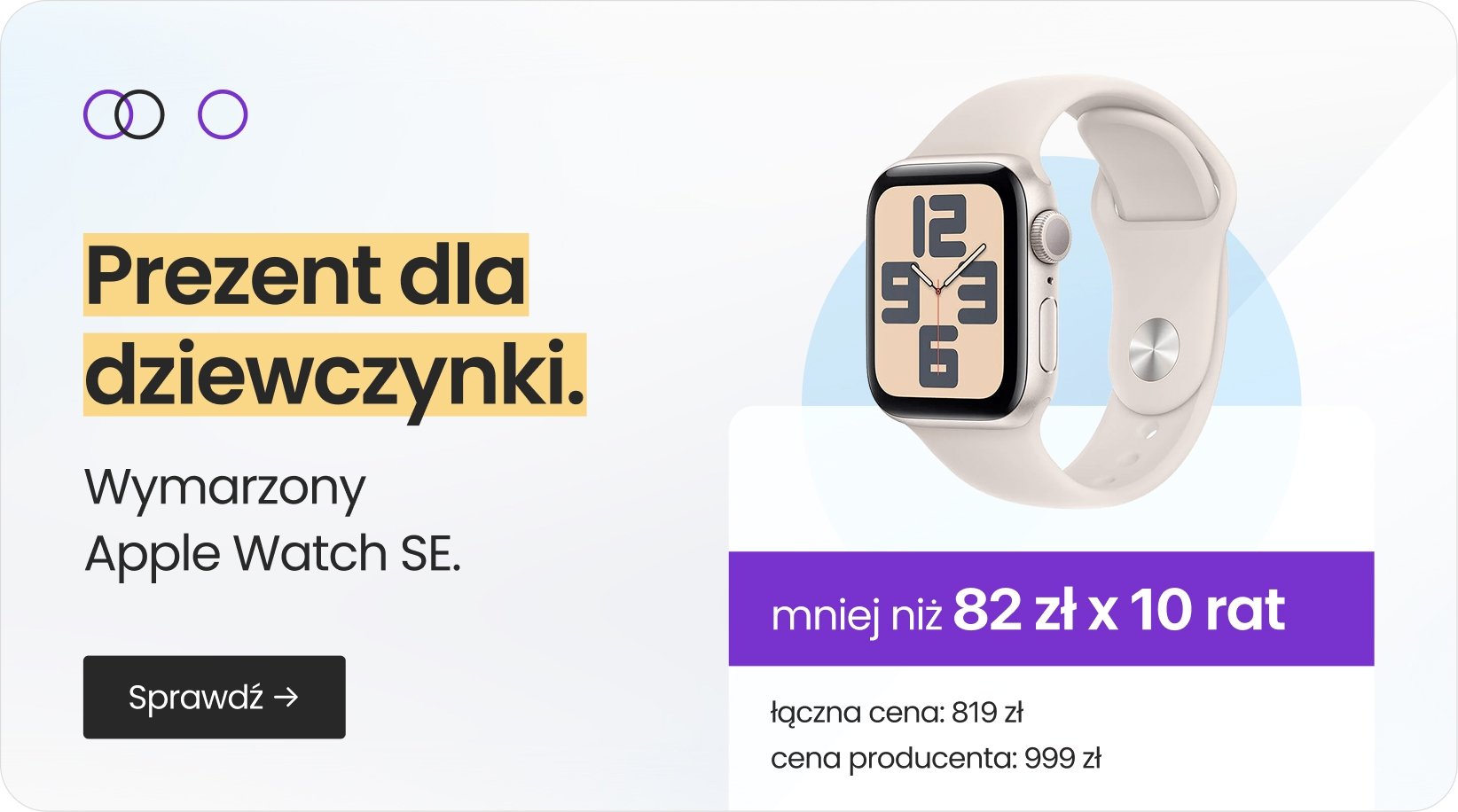 Prezent dla dziewczynki – Apple Watch SE
