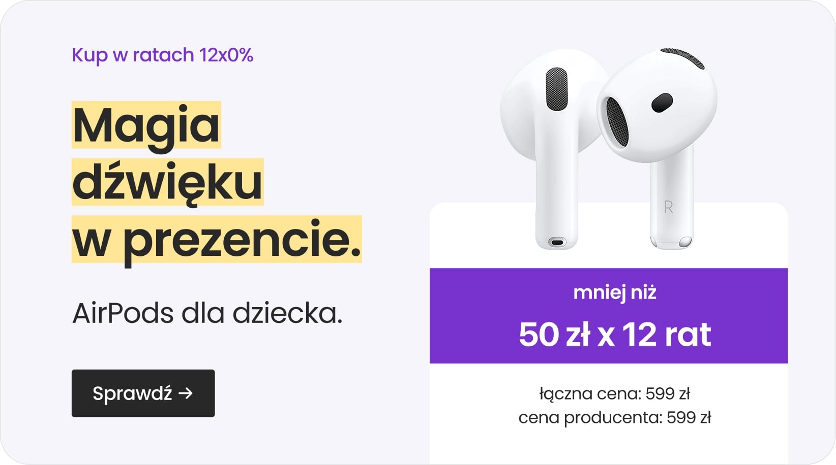 AirPods dla dziecka