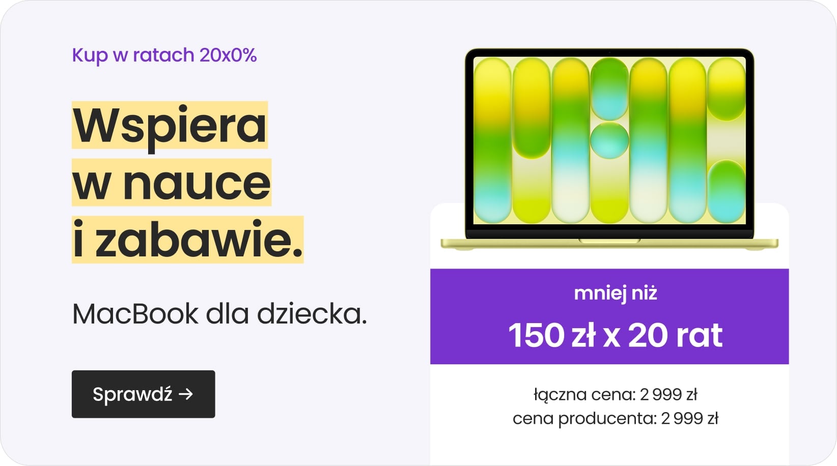 MacBook dla dziecka