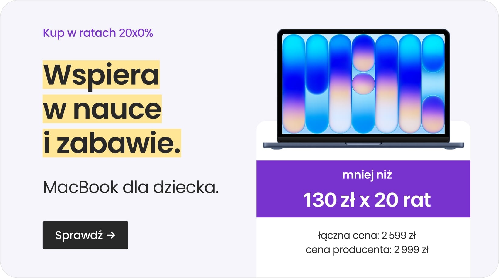 MacBook dla dziecka