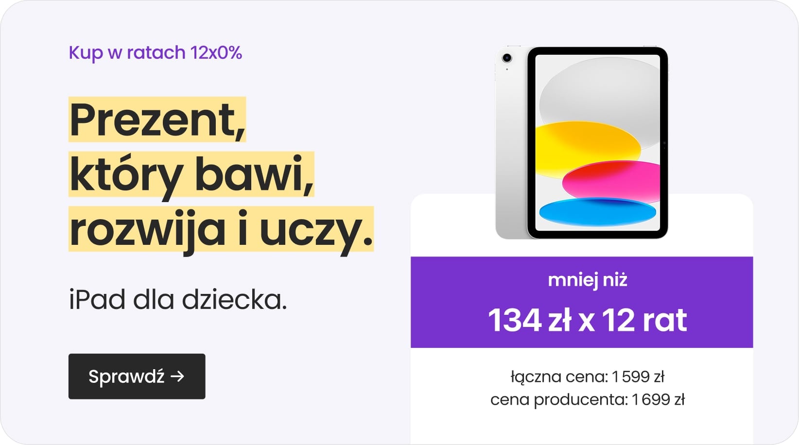 iPad dla dziecka
