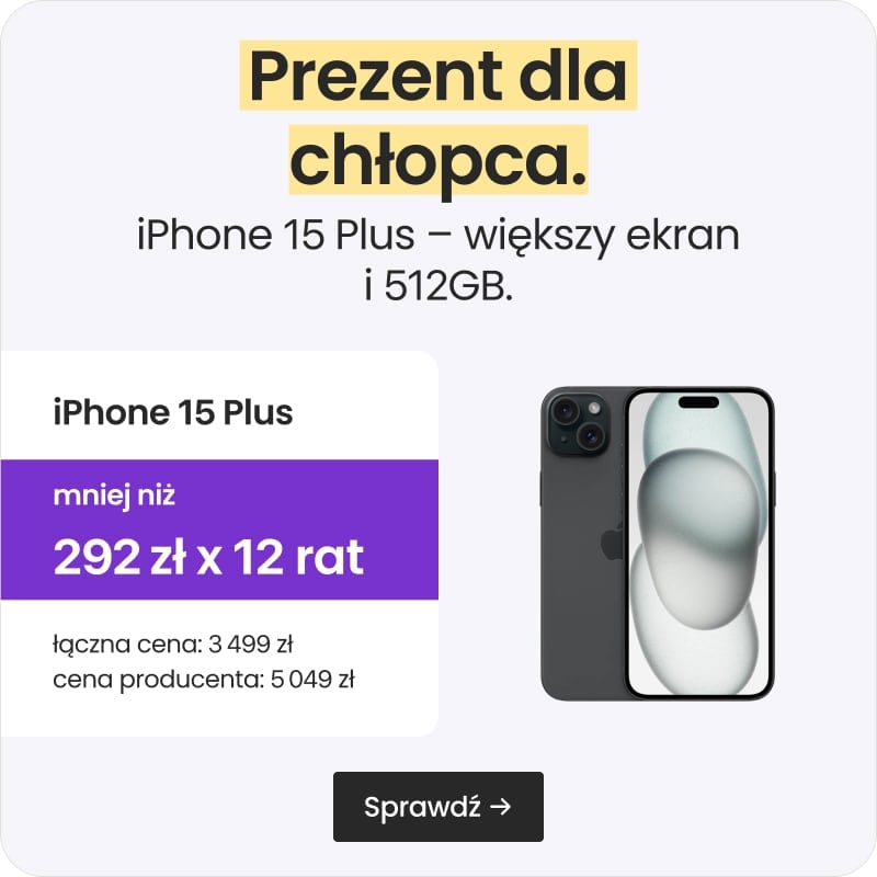 iPhone 15 Plus &ndash; większy ekran i 512GB