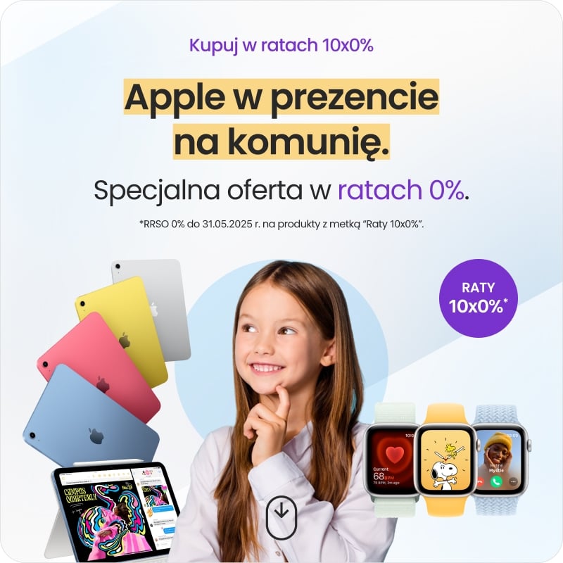 Apple w prezencie na komunię
