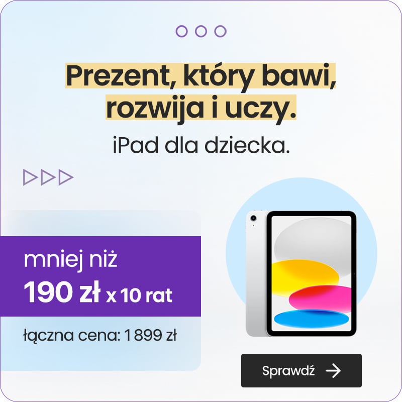 iPad dla dziecka.