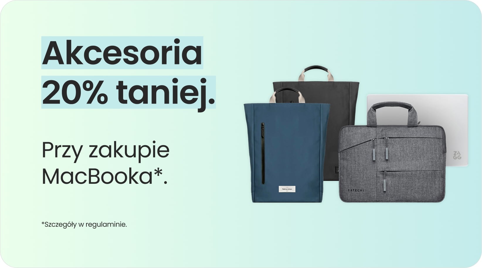 Akcesoria 20% taniej przy zakupie MacBooka Akcesoria 20% taniej przy zakupie MacBooka