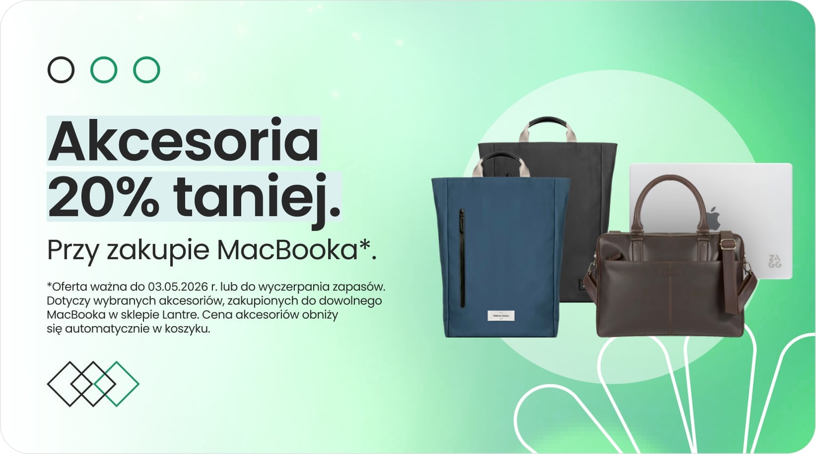 Akcesoria 20% taniej przy zakupie MacBooka