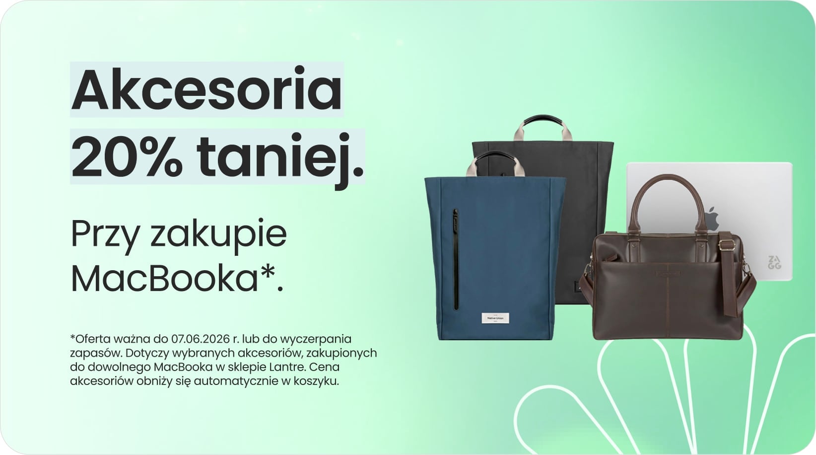 Akcesoria 20% taniej przy zakupie MacBooka