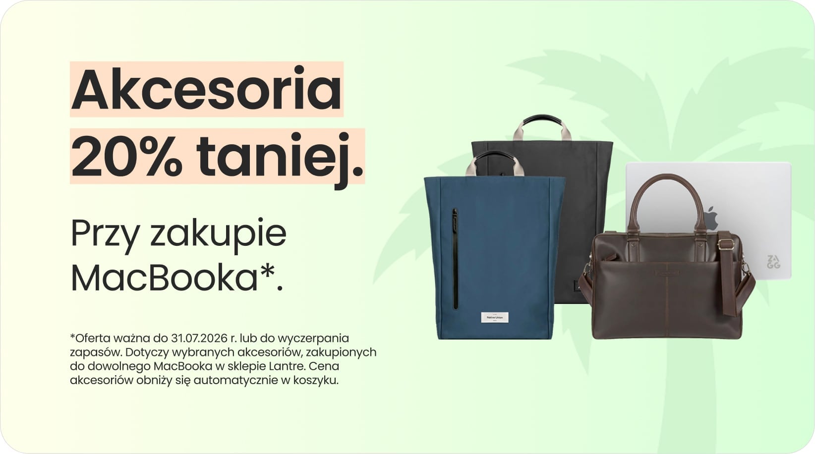 Akcesoria 20% taniej przy zakupie MacBooka Akcesoria 20% taniej przy zakupie MacBooka