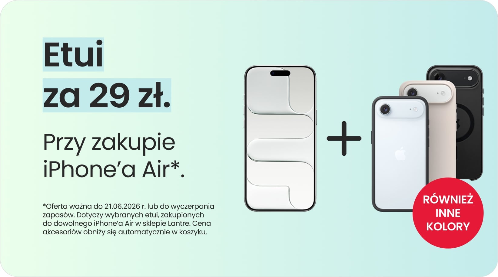 Etui za 29 zł przy zakupie iPhone'a Air