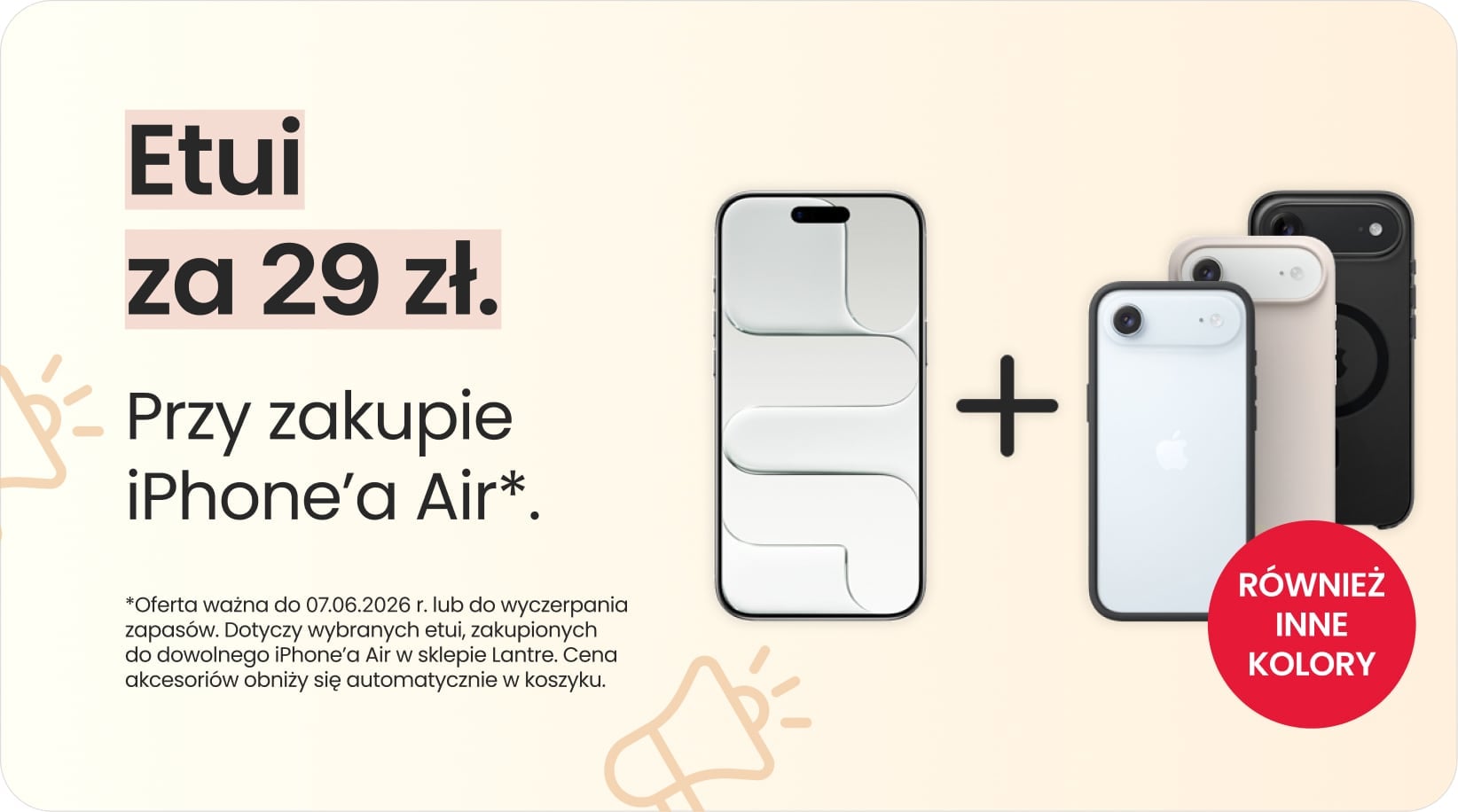 Etui za 29 zł przy zakupie iPhone'a Air