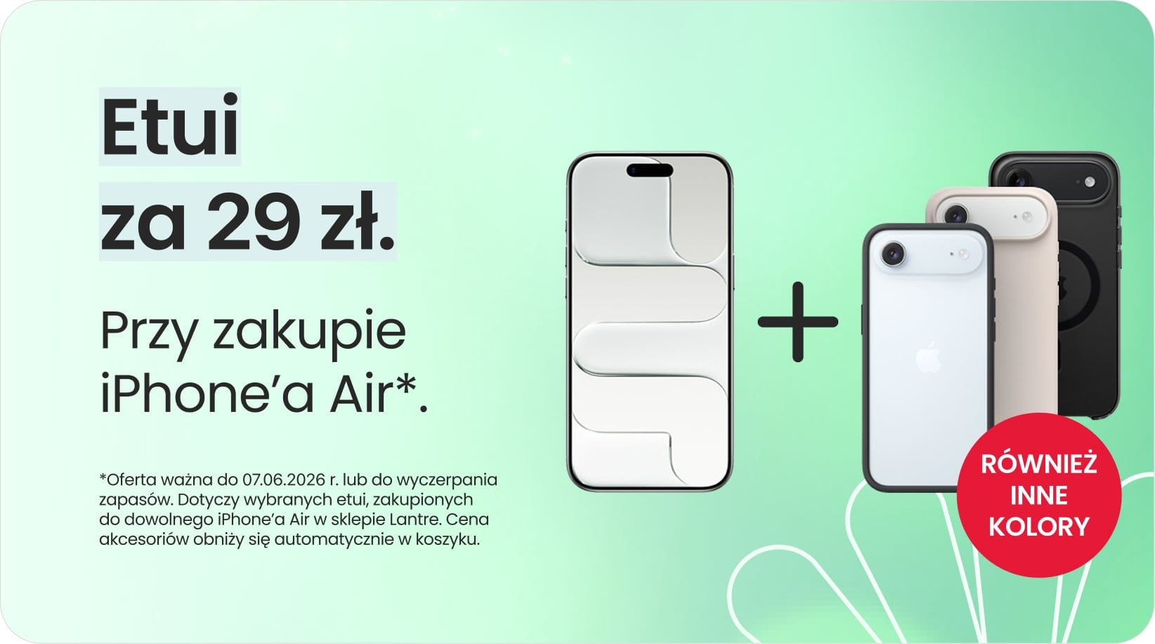 Etui za 29 zł przy zakupie iPhone'a Air