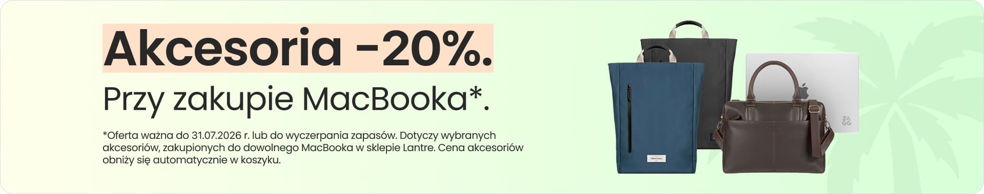 Akcesoria 20% taniej przy zakupie MacBooka Akcesoria 20% taniej przy zakupie MacBooka