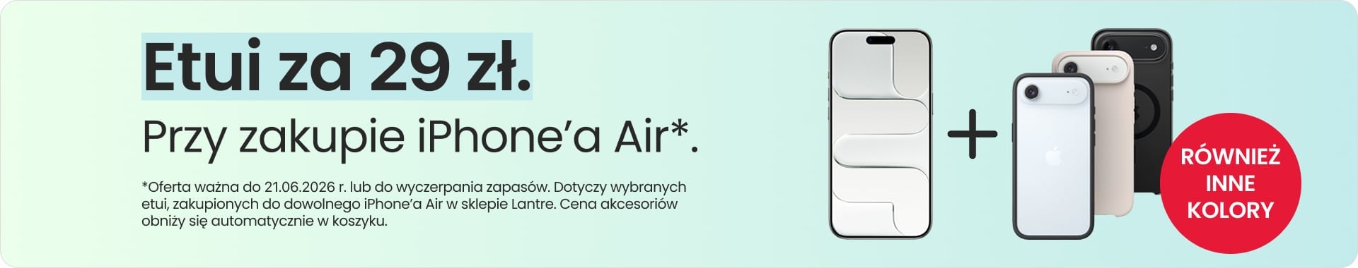 Etui za 29 zł przy zakupie iPhone'a Air