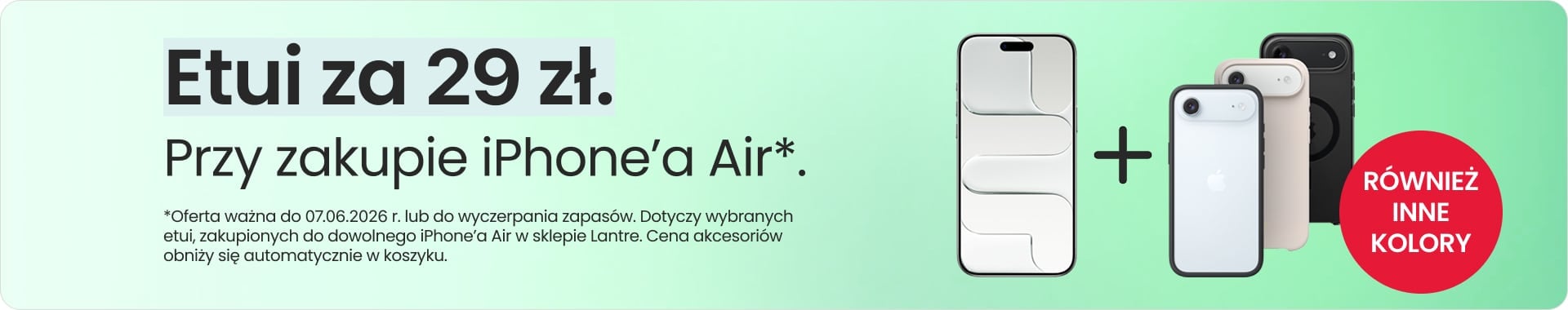 Etui za 29 zł przy zakupie iPhone'a Air