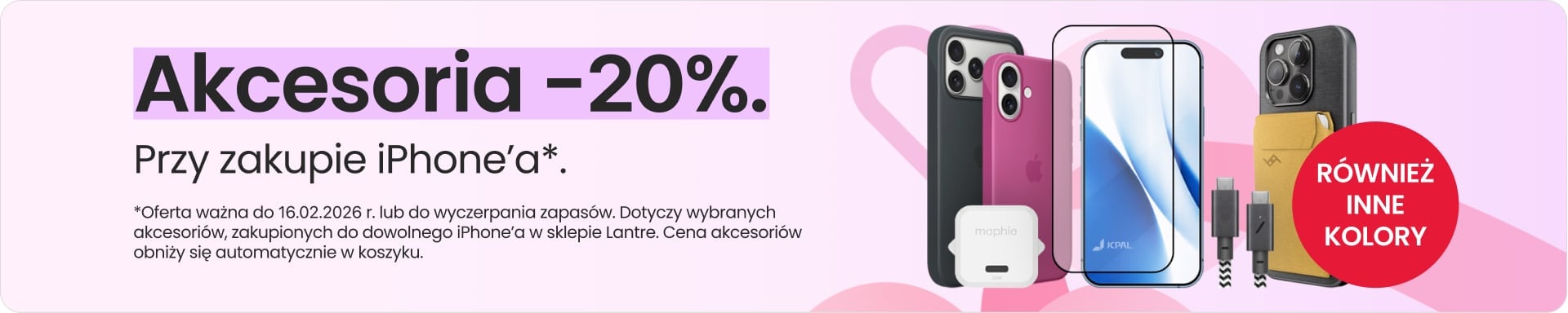 Akcesoria 20% taniej przy zakupie iPhone'a