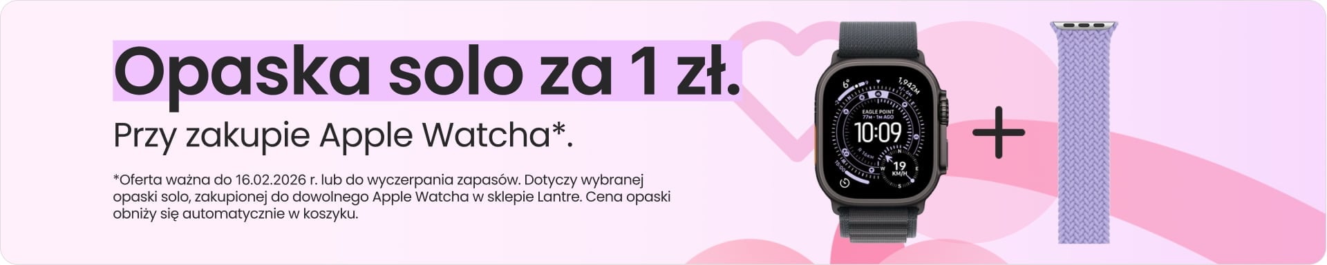 Opaska solo za 1 zł przy zakupie Apple Watcha