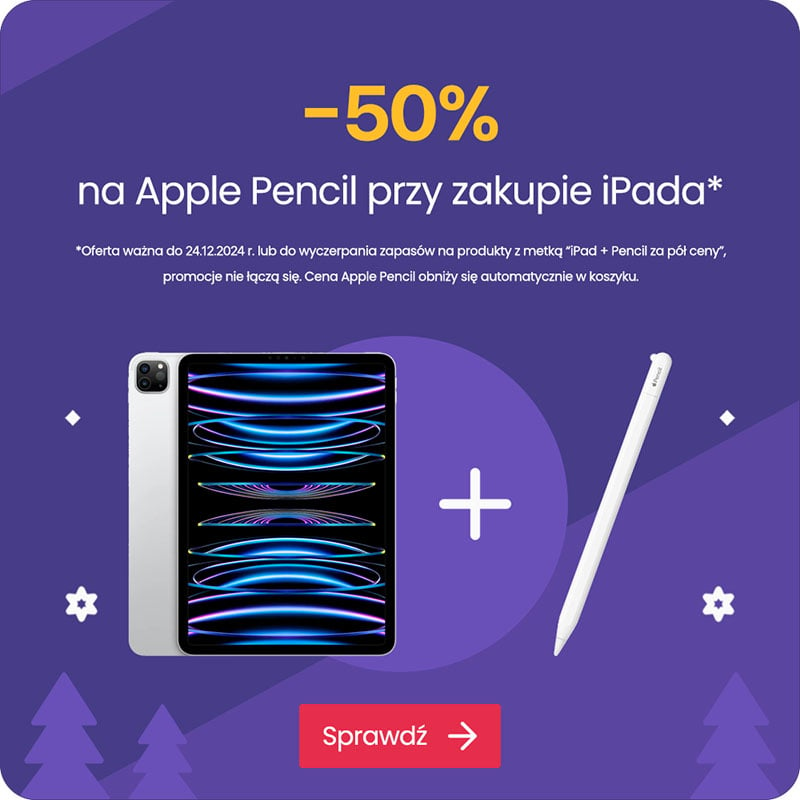 -50% na Apple Pencil przy zakupie iPada