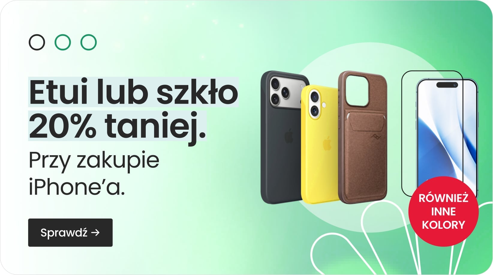 Etui lub szkło 20% taniej przy zakupie iPhone'a